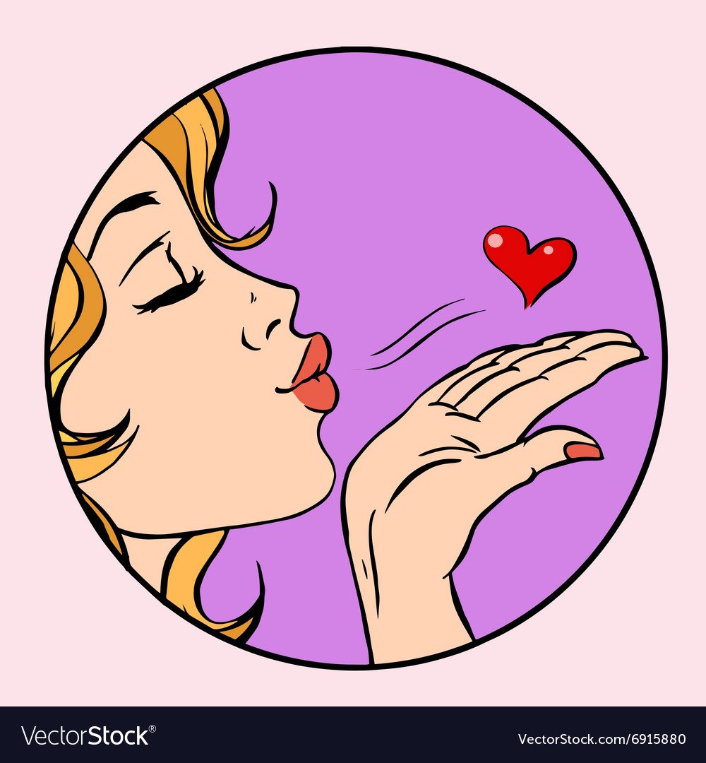 Воздушный поцелуй смайлик