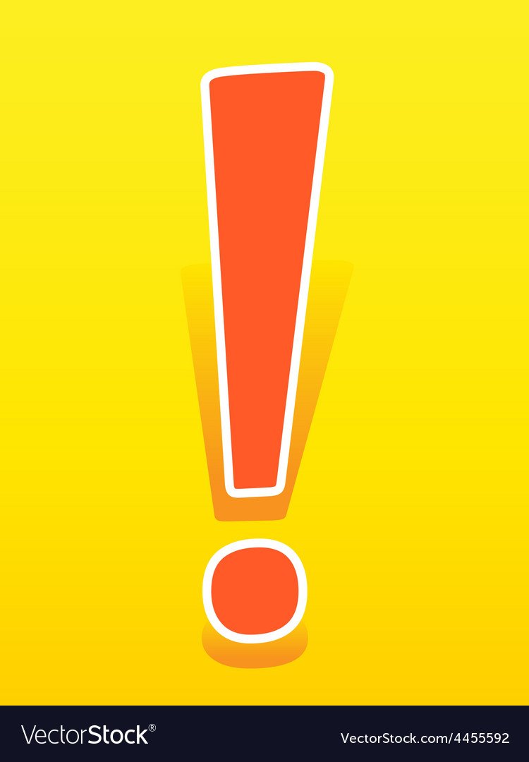 Желтый восклицательный знак