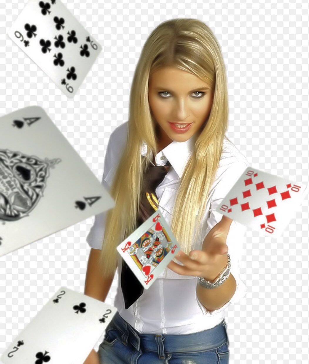 Игральные карты с девушками