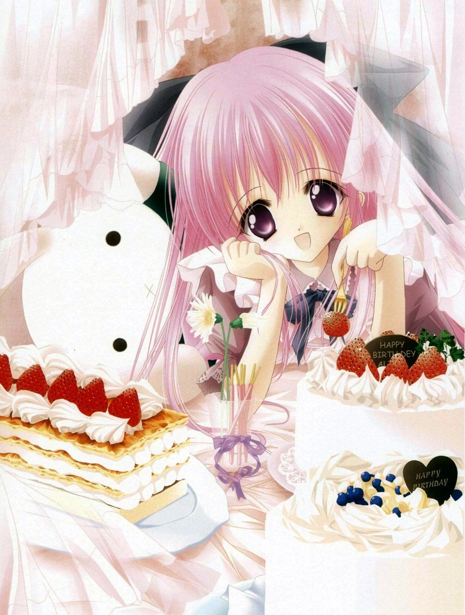 Торт в стиле аниме