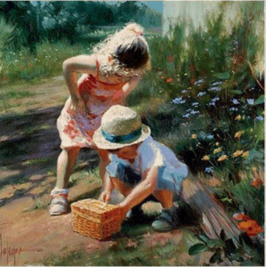 Счастливое детство рисунок