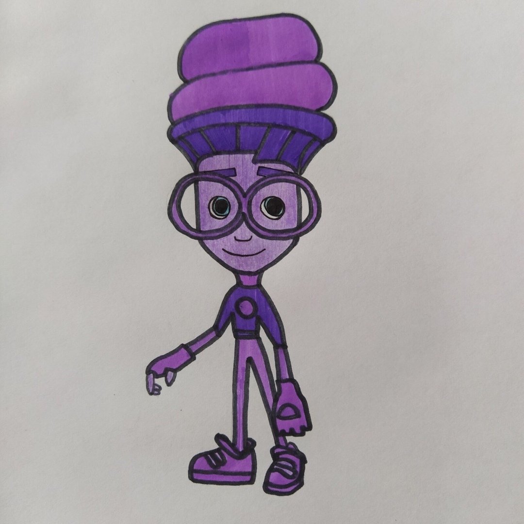 Как нарисовать Фиксиков шпулю