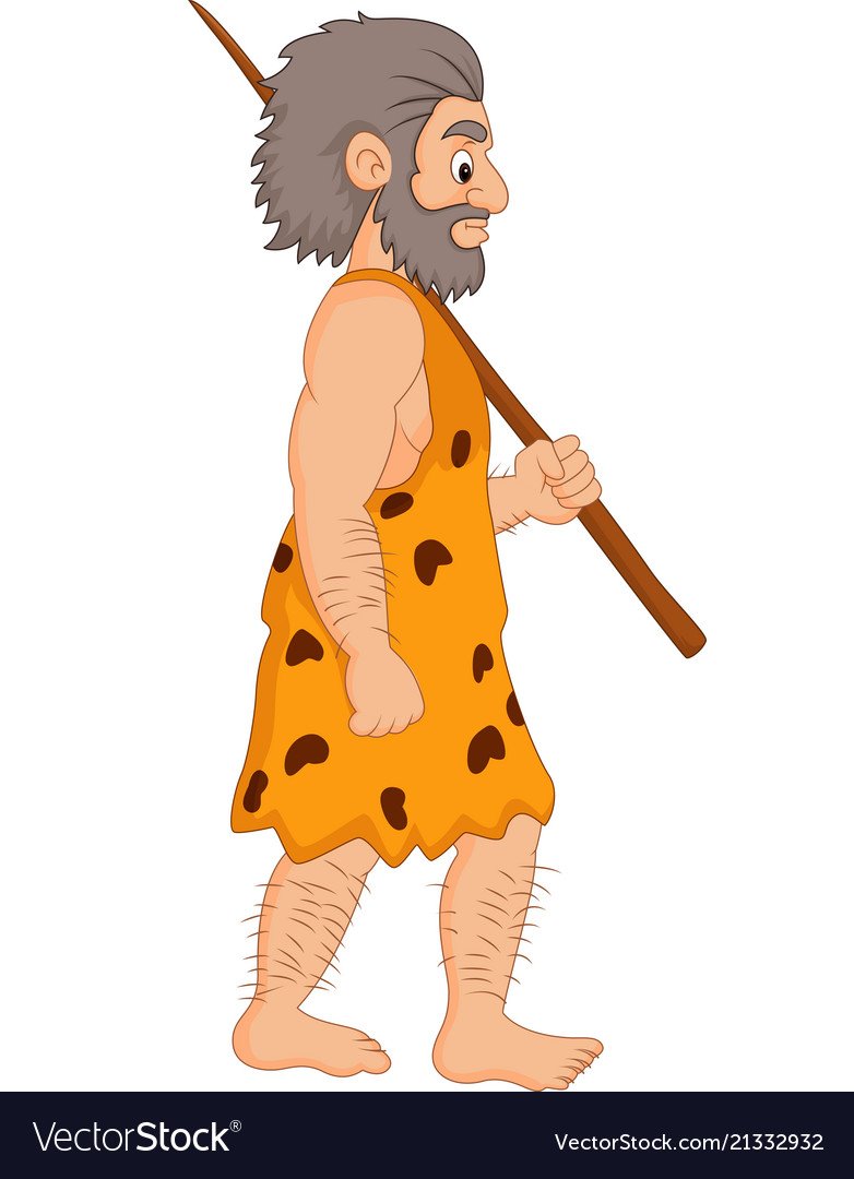 Древний человек мультяшка