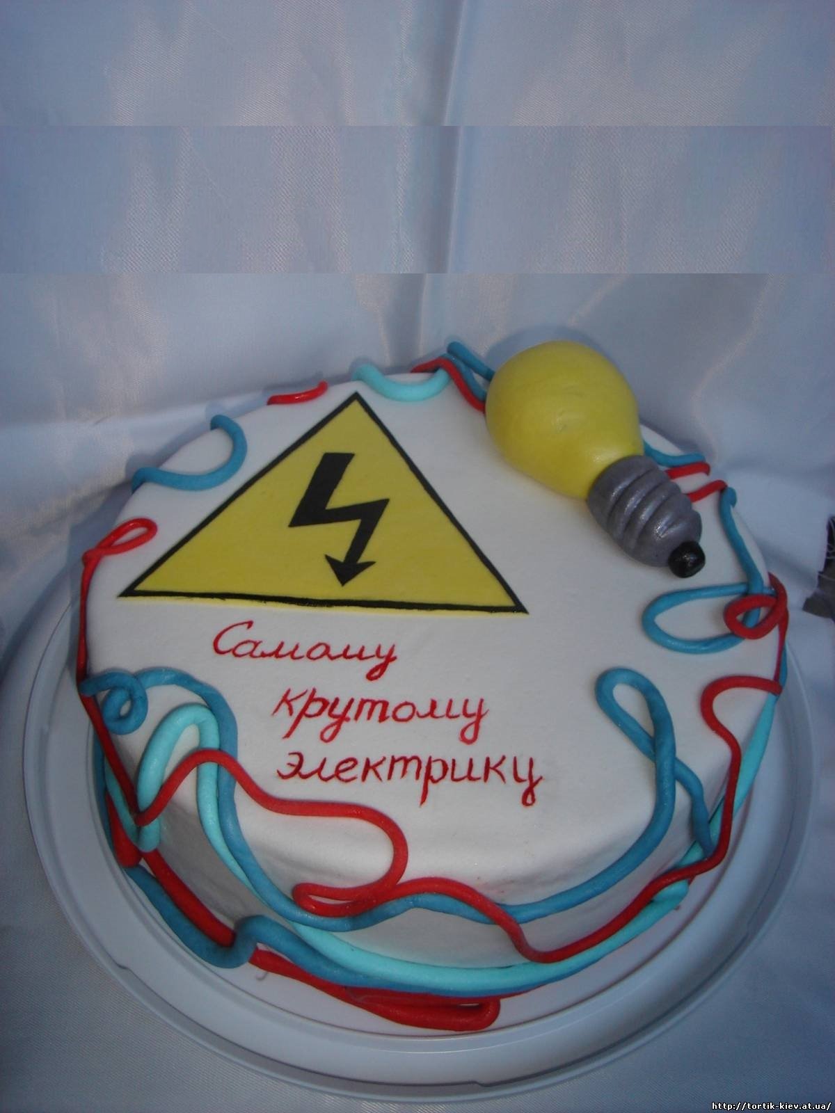 Украшение торта для электрика