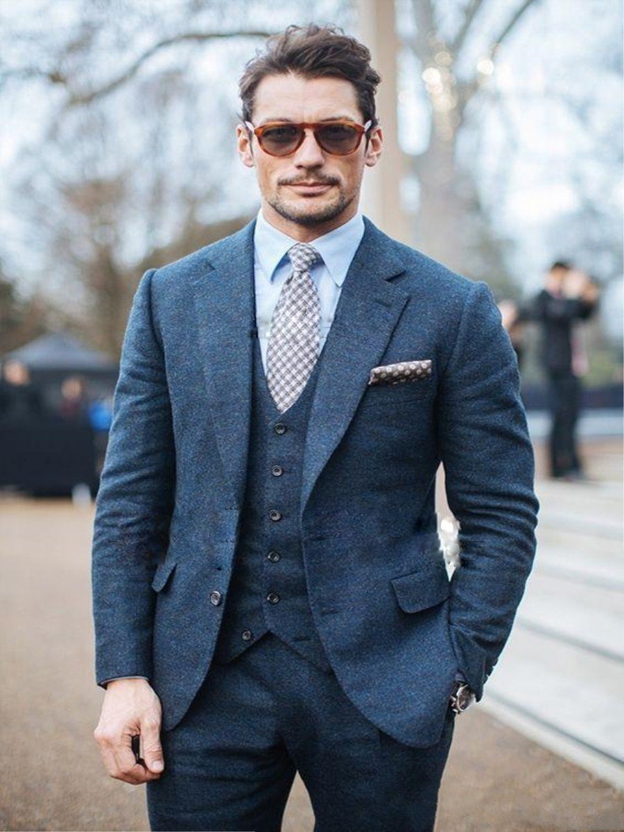 Твидовый костюм мужской тройка