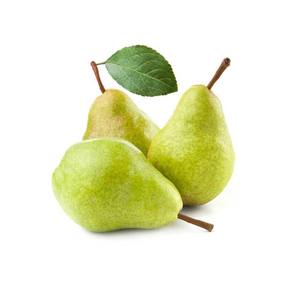 Яблоки и груши на белом фоне