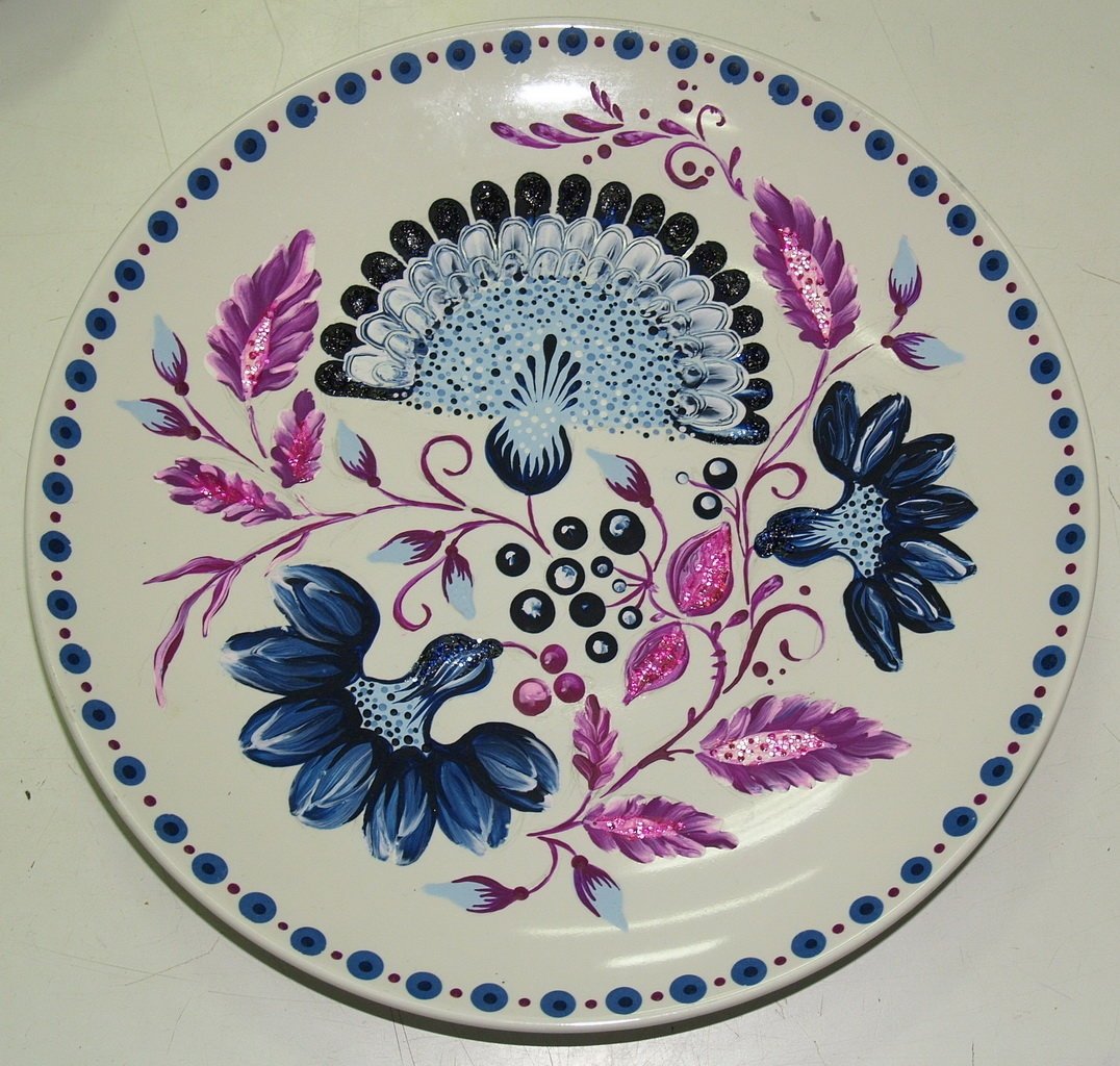 Расписные тарелки для детей