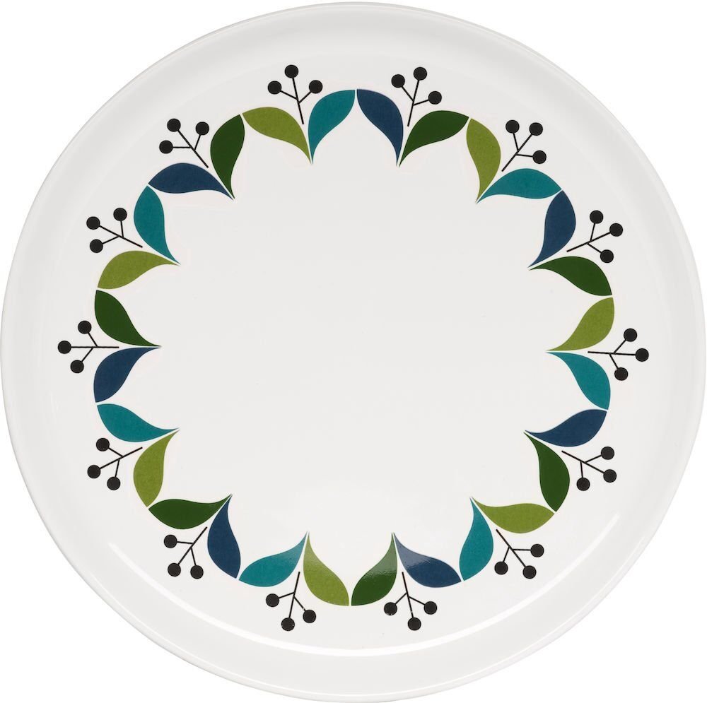 Растительный орнамент на тарелке