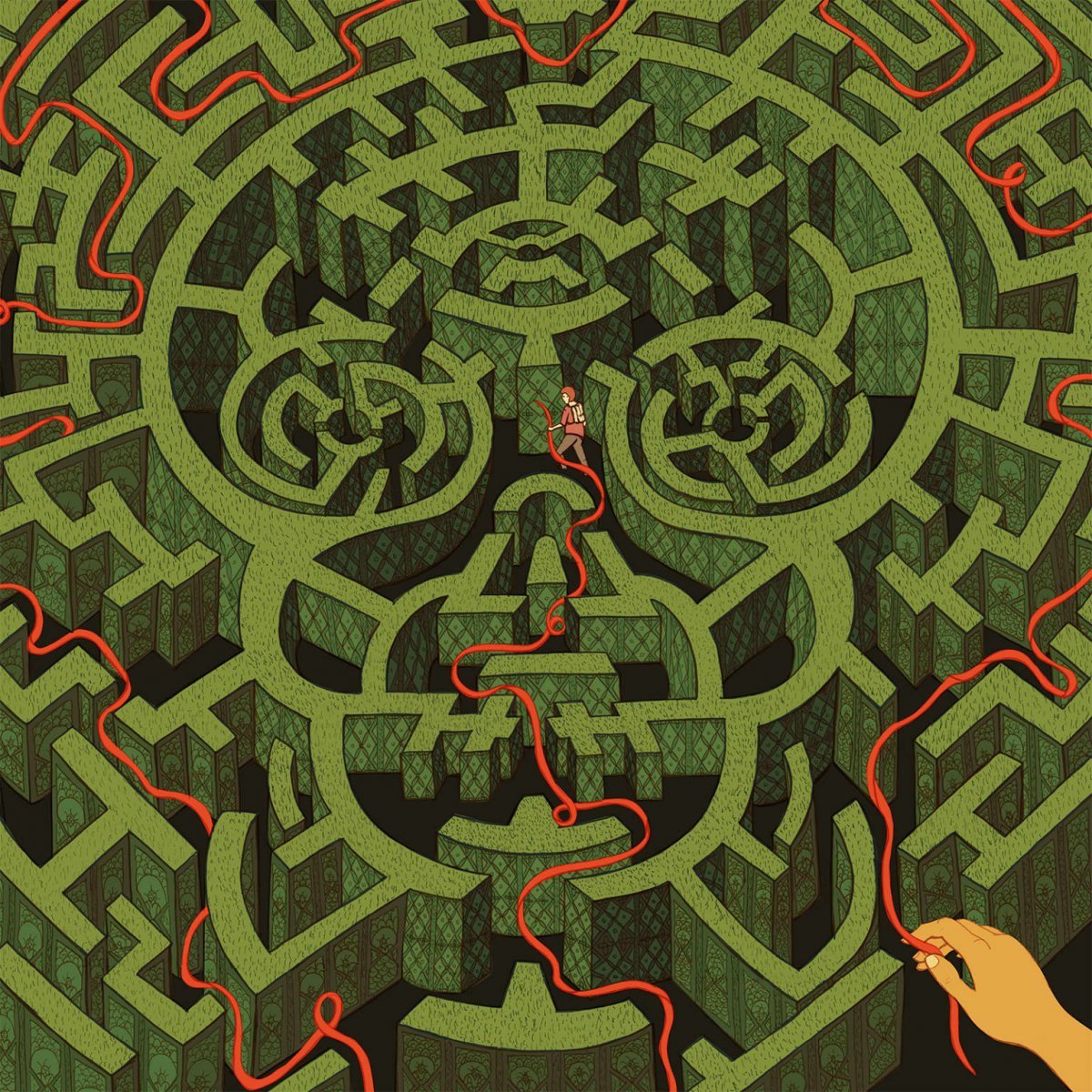 Живопись узоры лабиринты