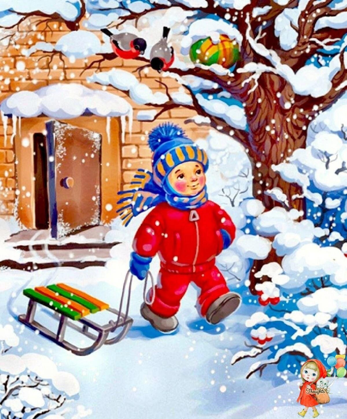 Зима надпись