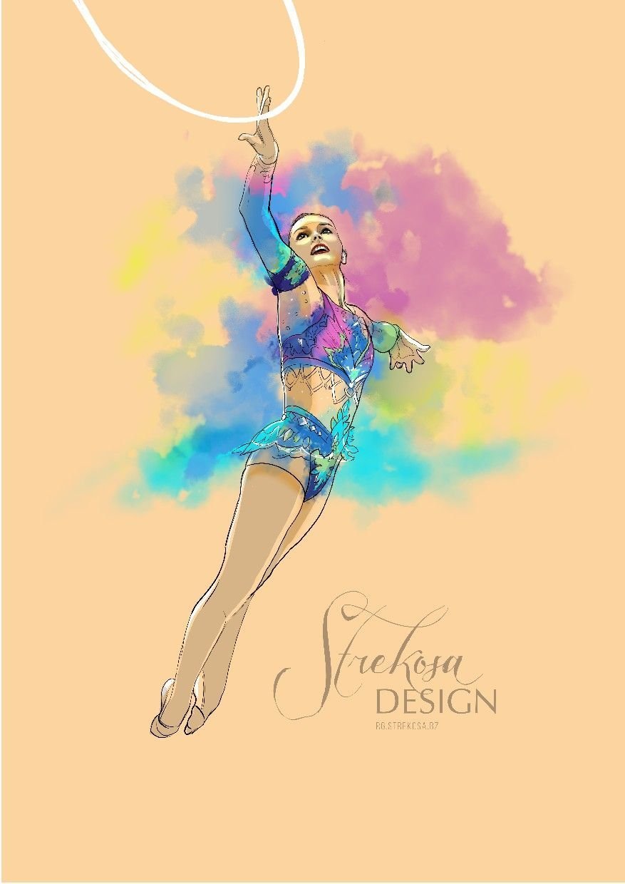 Strekoza Design художественная гимнастика рисунки