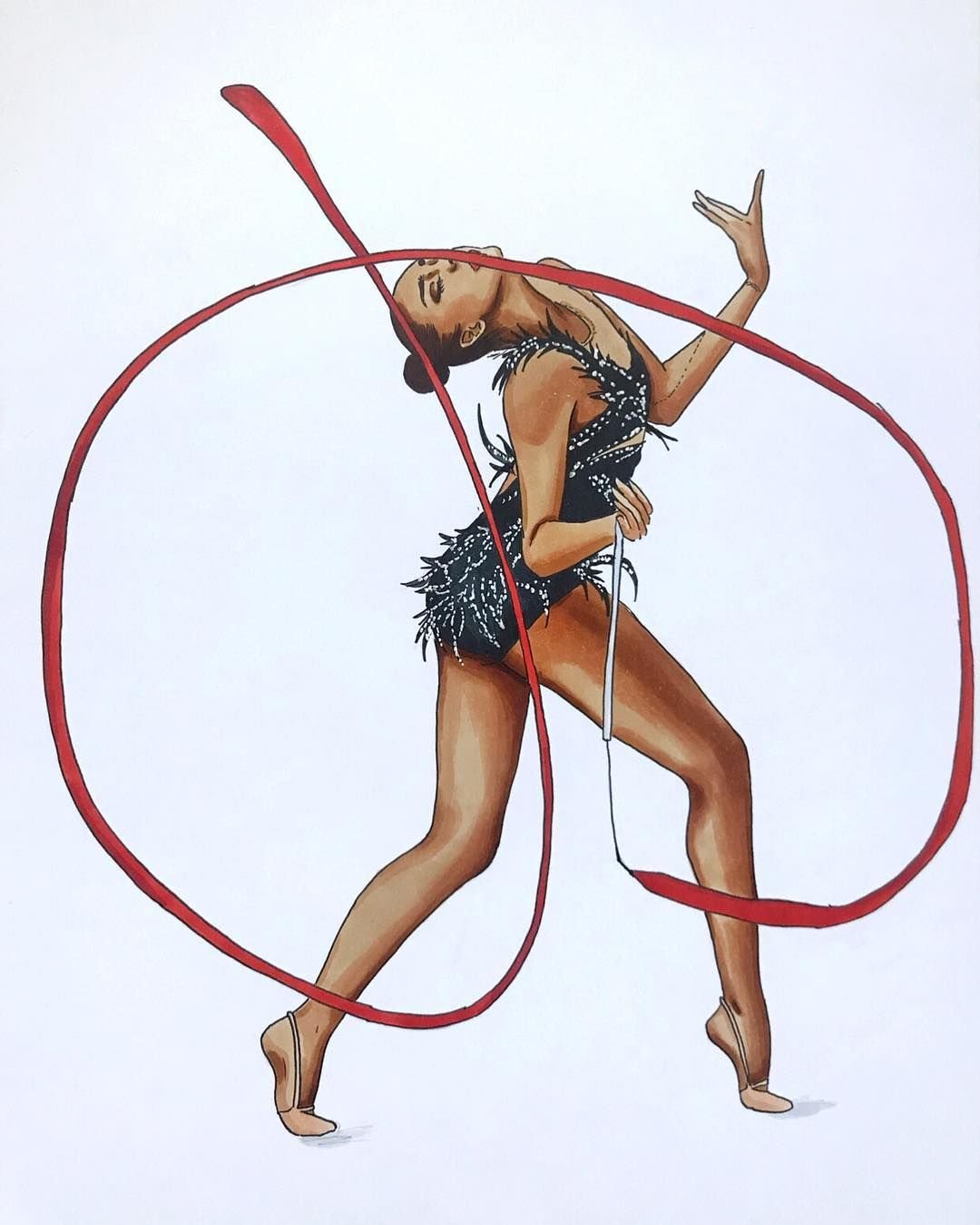 Модные гимнастки рисунки