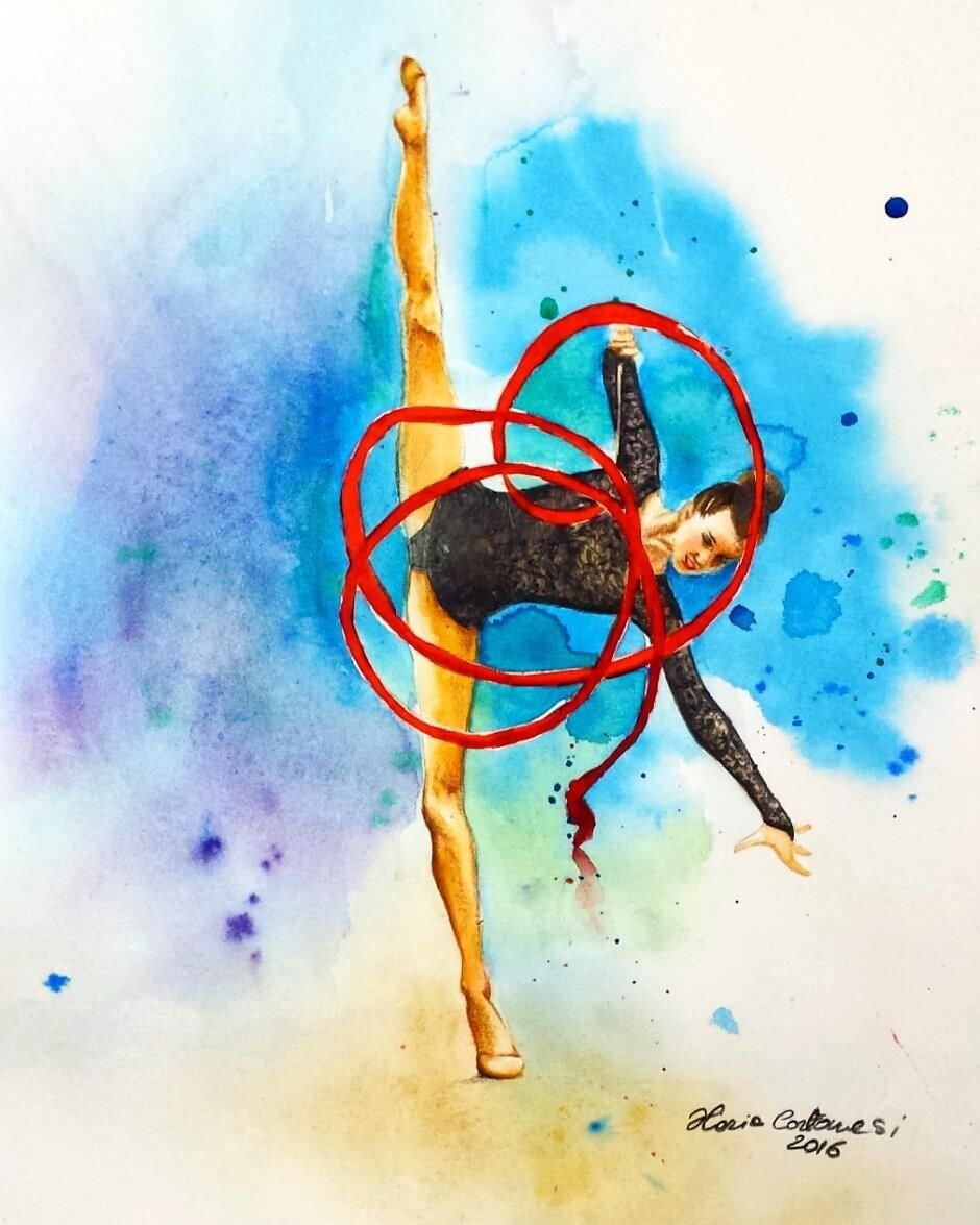 Художественные гимнастки рисунки