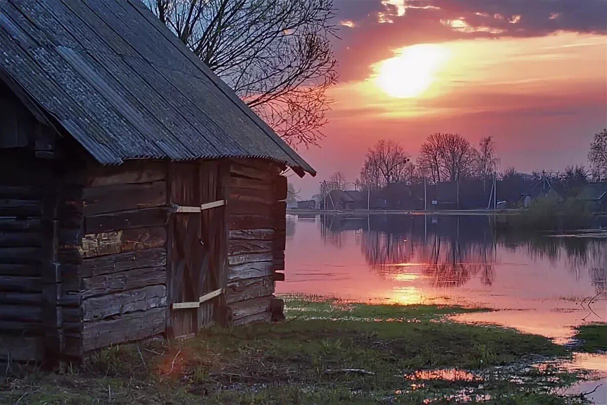 Весна в деревне