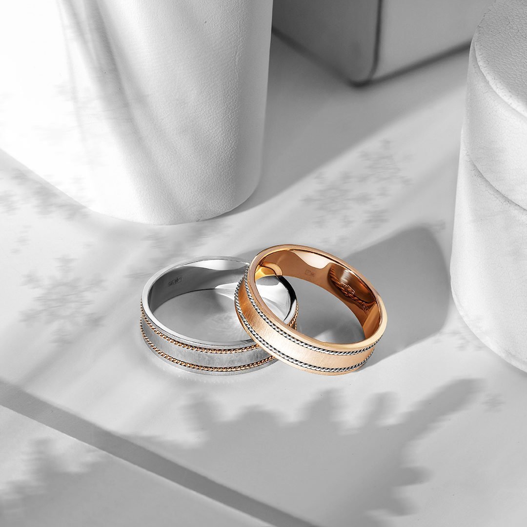 Обручальные кольца Минимализм