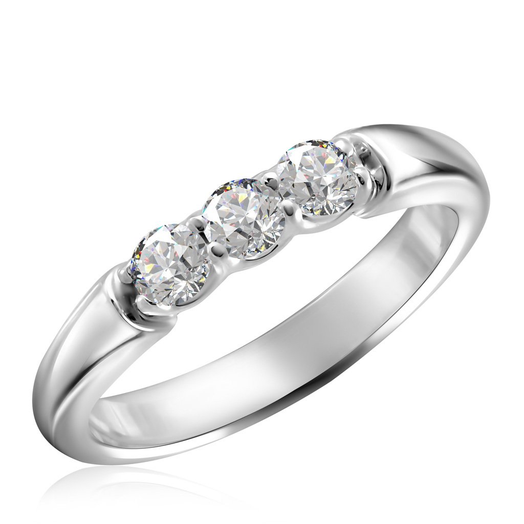 Бронницкий ювелир кольцо из белого золота rd65319333