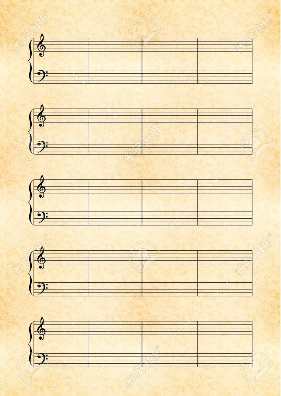 Нотный лист а4 с нотами