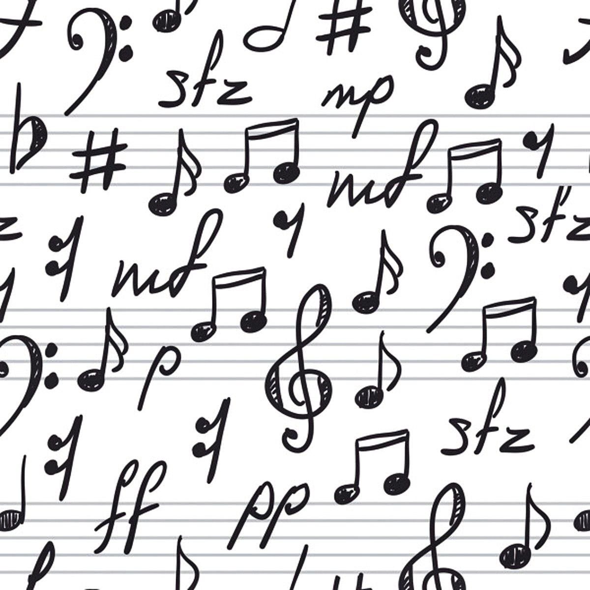 Фон в виде нот