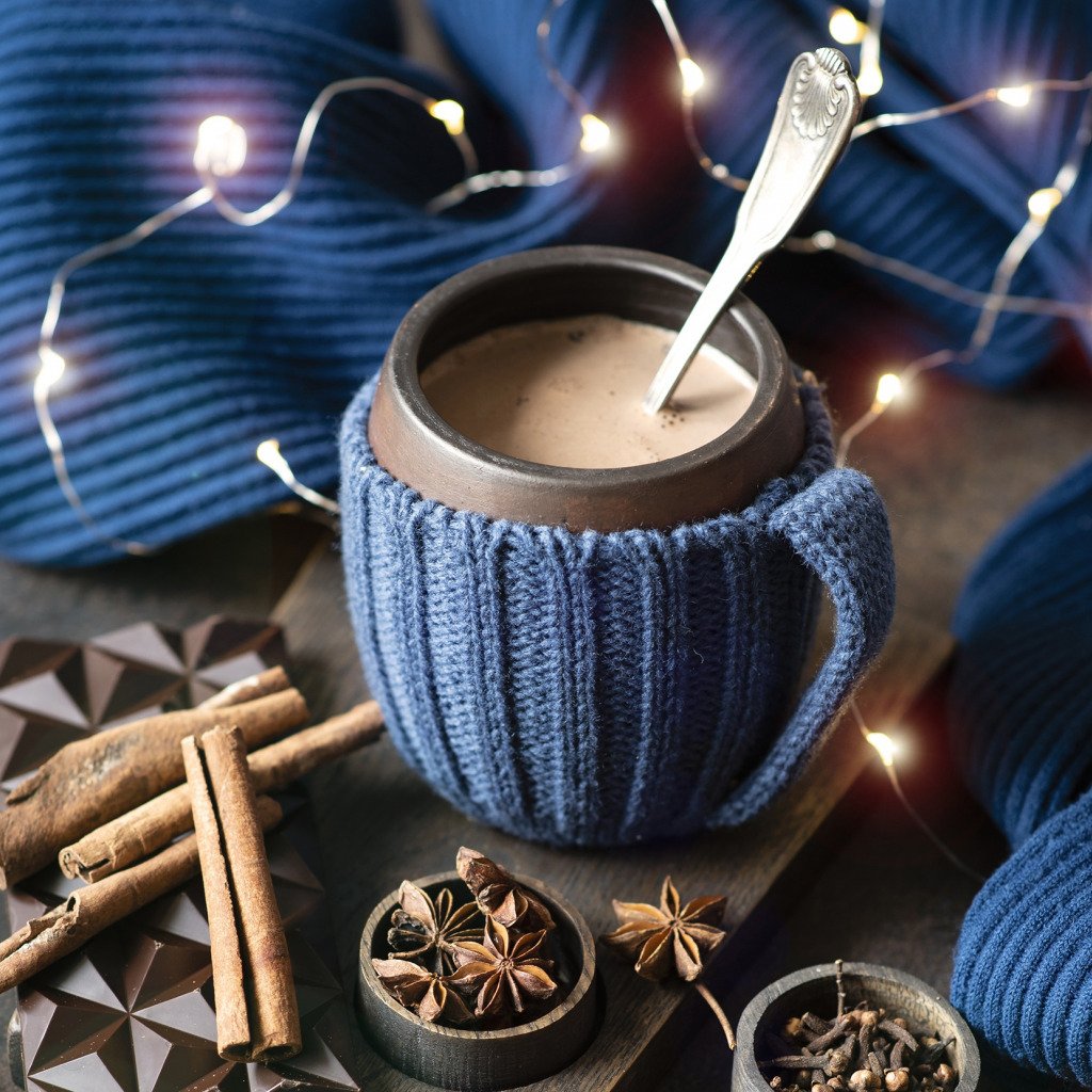 Уютный зимний кофе