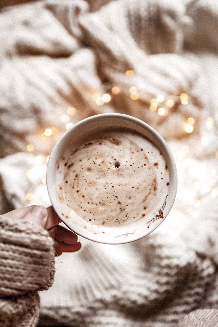 Утро кофе зима