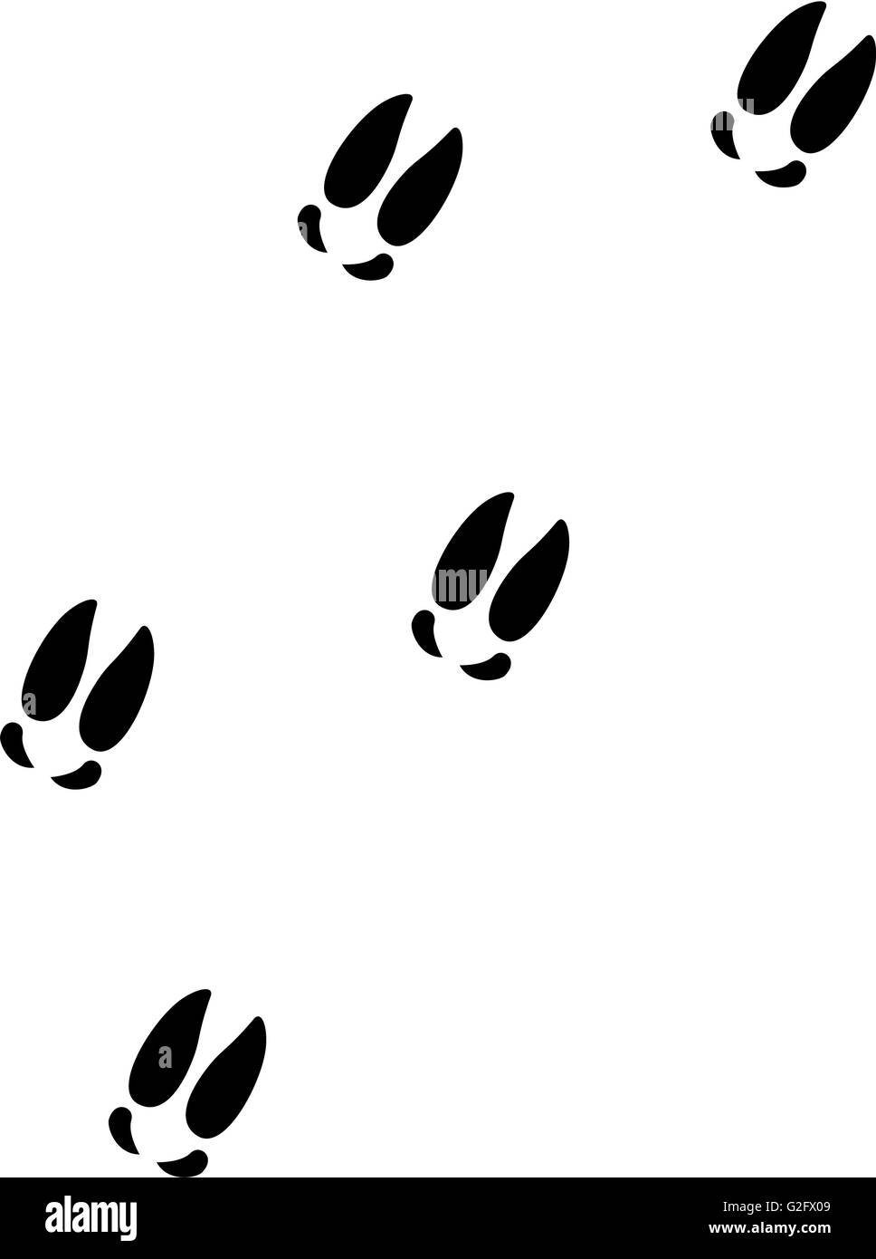 Следы лося вектор