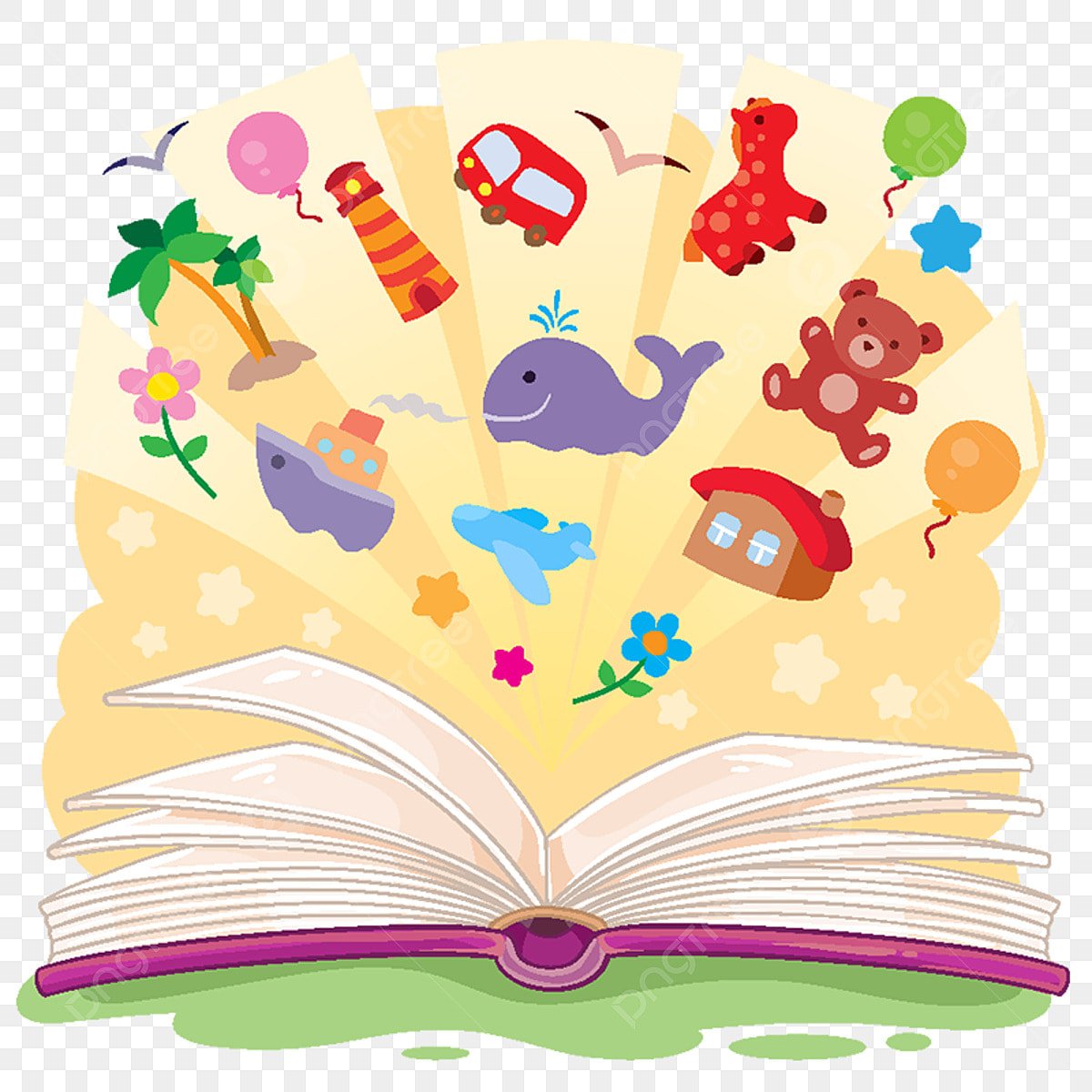 Раскрытая детская книга