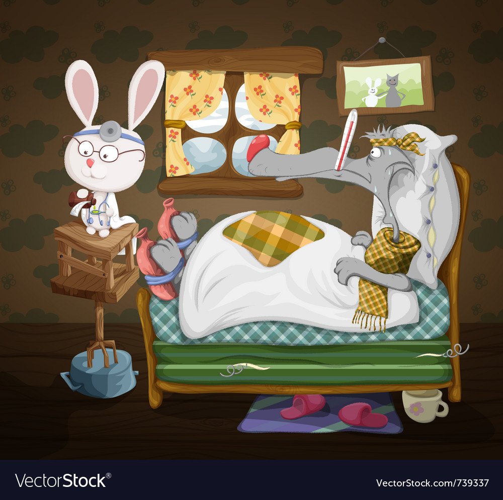 Больной заяц