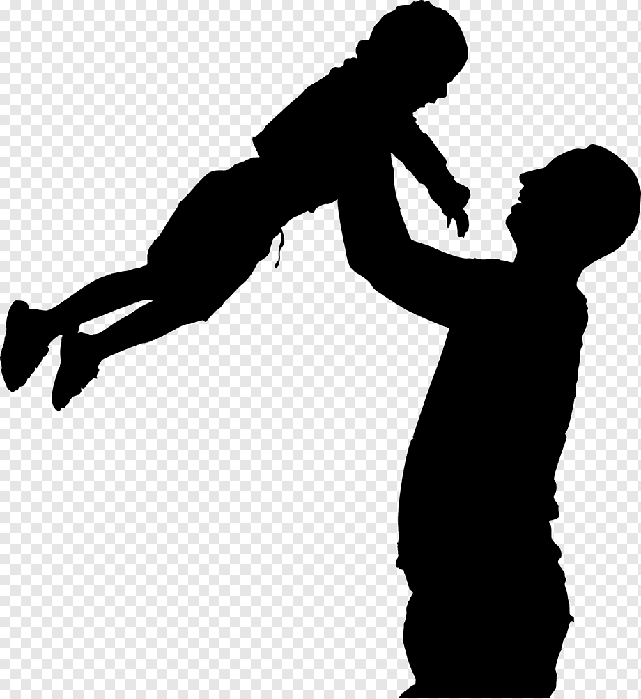 Силуэты дети в колпаке