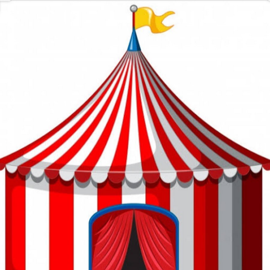 Шатёр цирковой красно белый