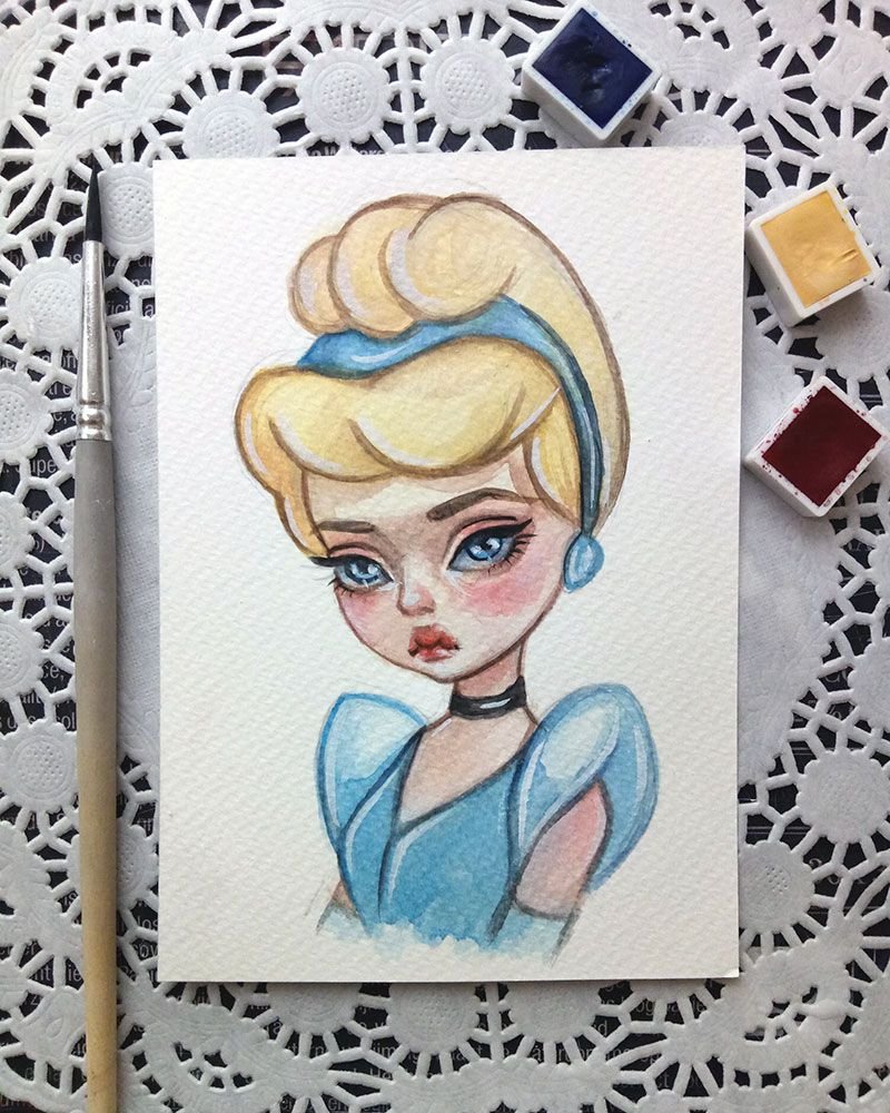 Скетчбук принцессы Дисней