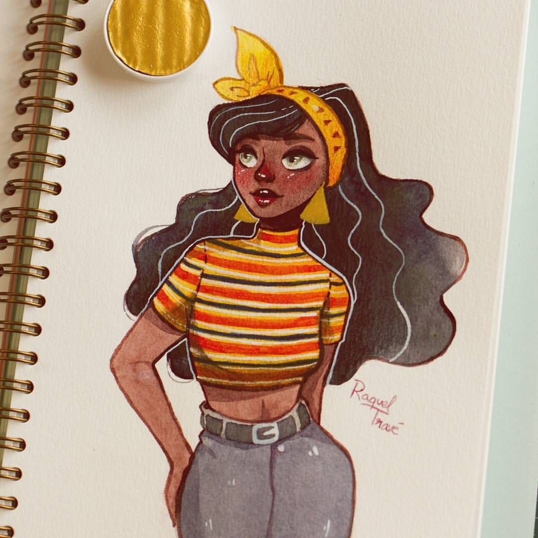 Стили рисования людей в скетчбуке