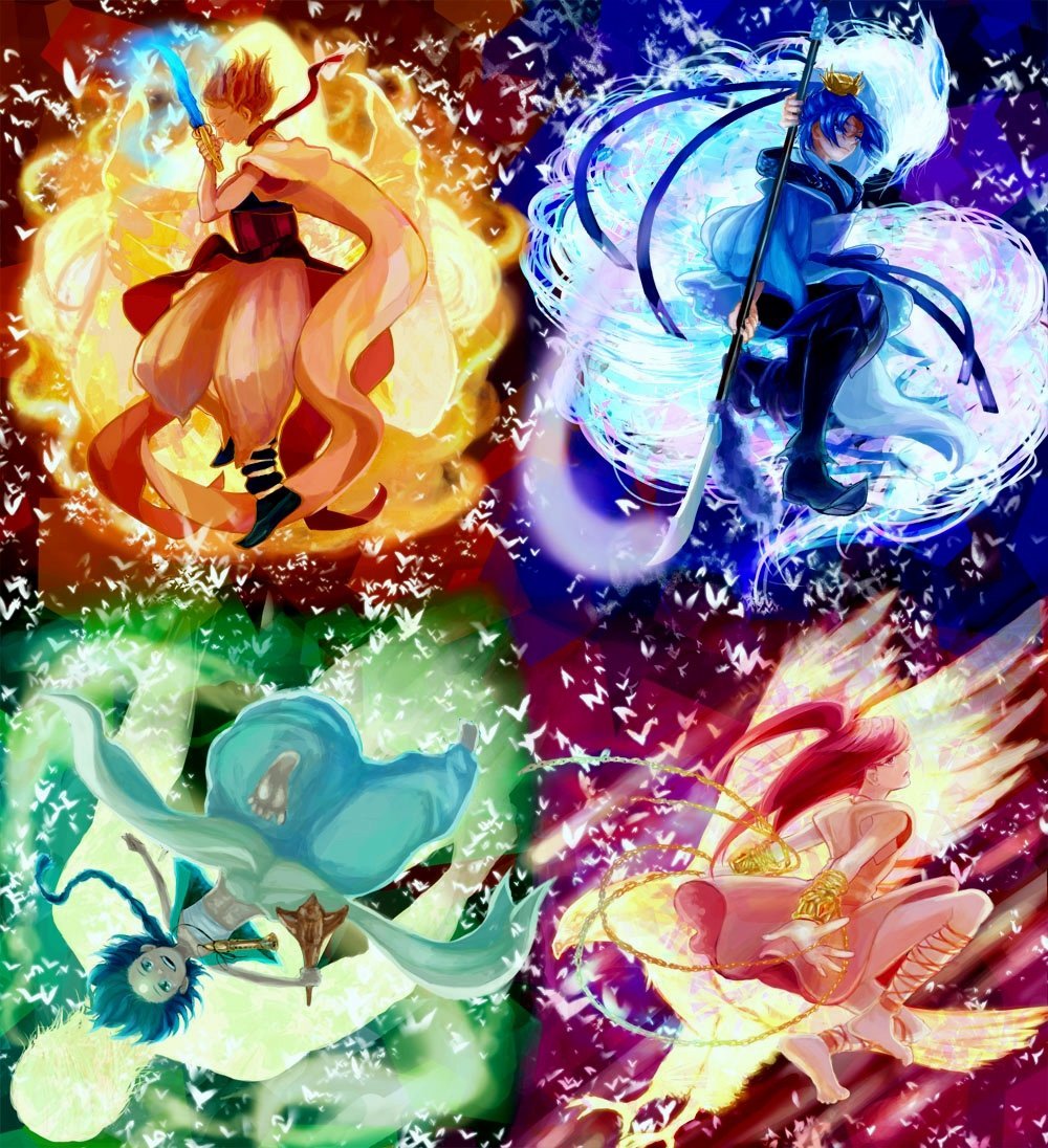 Аниме магия стихий