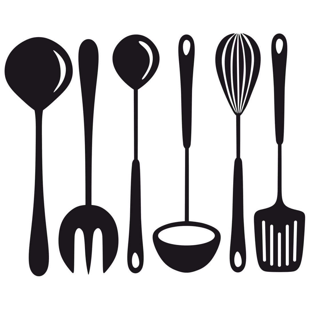 Силуэты кухонной посуды