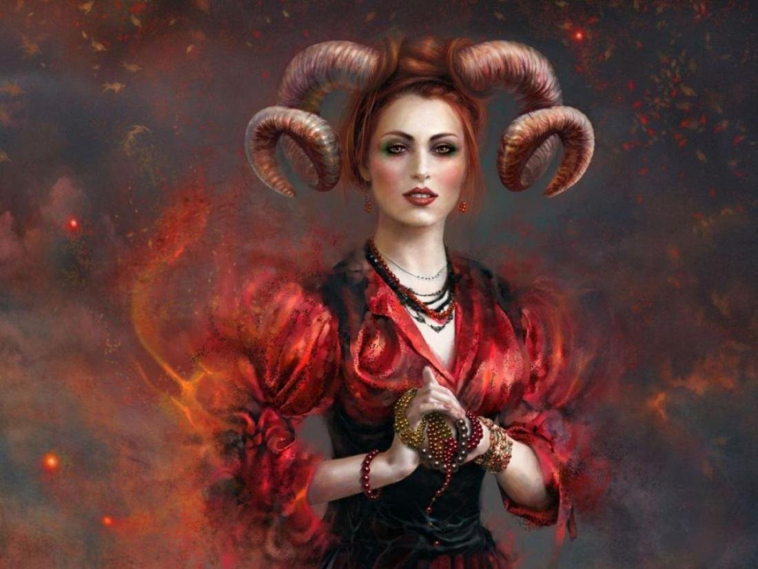 Красивая женщина Козерог