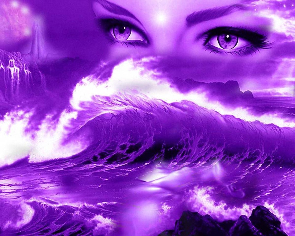 Женские глаза океан