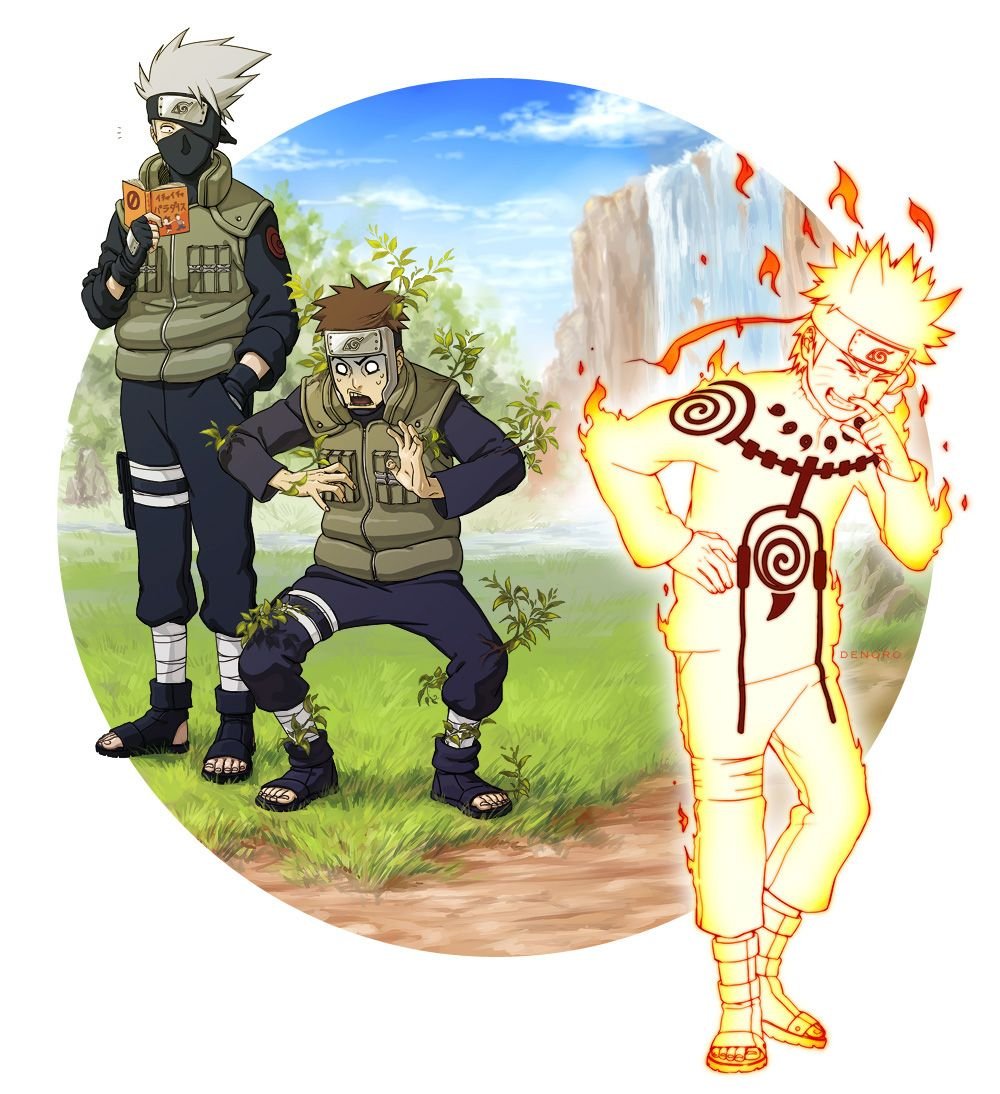 Аниме Наруто Какаши и Ямато