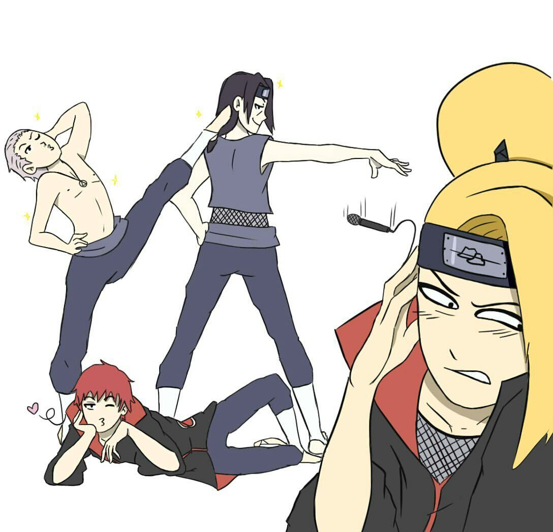 Наруто Акацуки Дейдара и Наруто