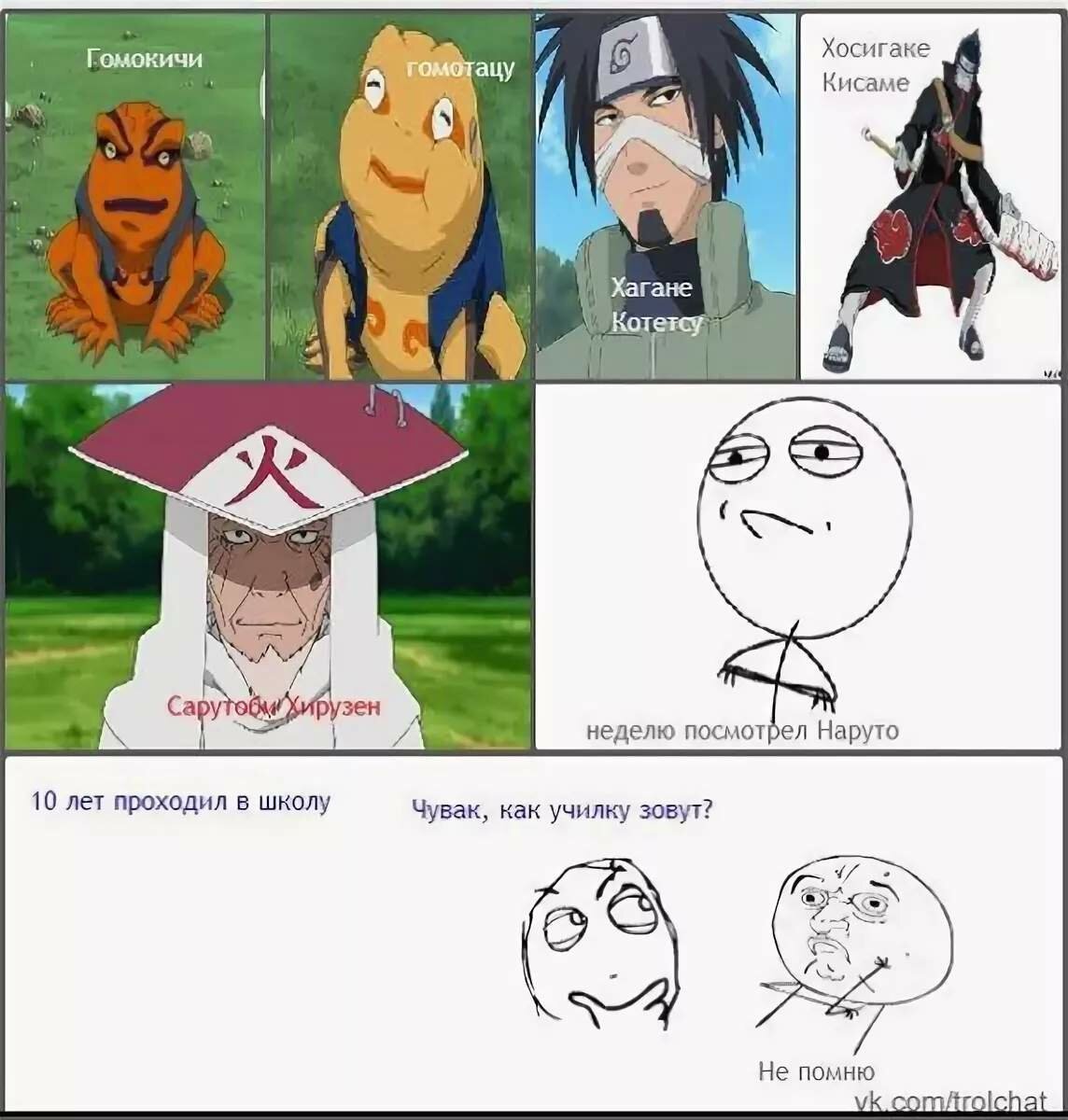 Мемы по Наруто