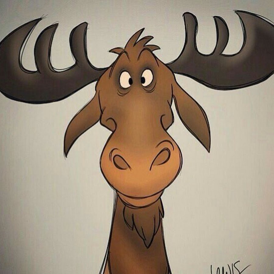 Новогодний олень цветной