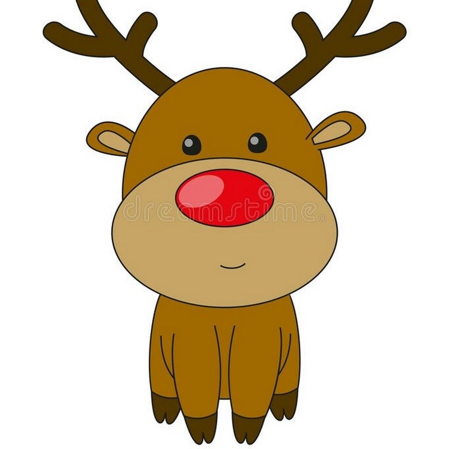 Hungry Reindeer with open mouth