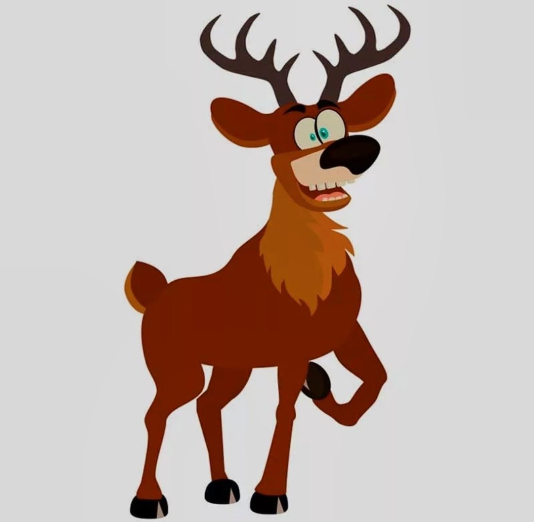 Новогодний олень Минимализм