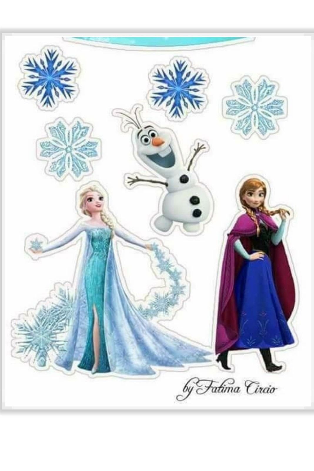 Frozen Эльза сахарная печать