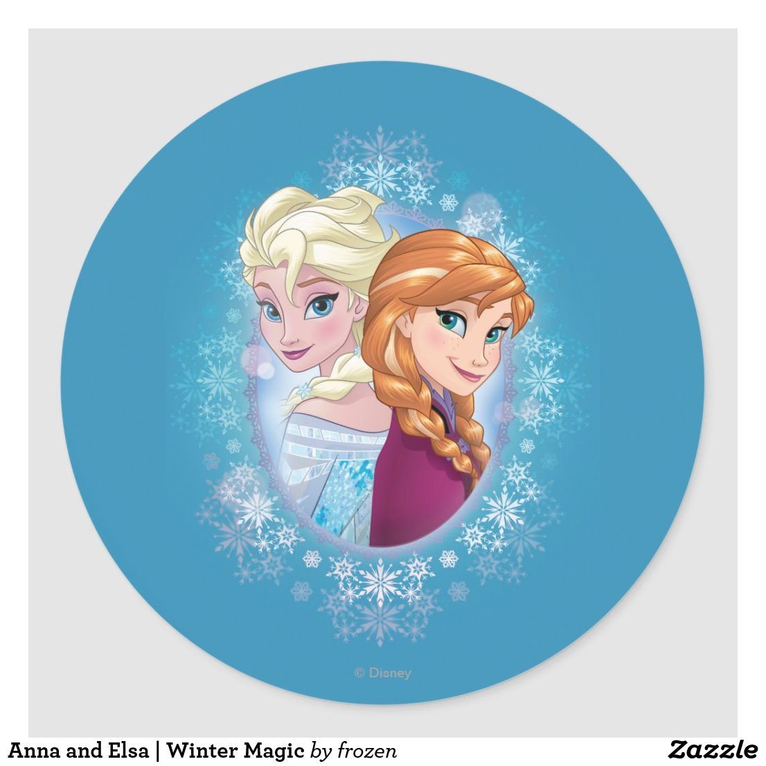 Сахарная печать Эльза и Анна