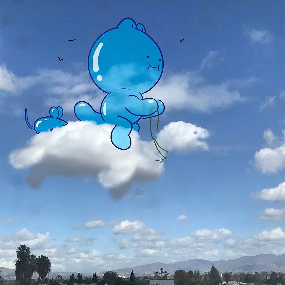 Забавные облака