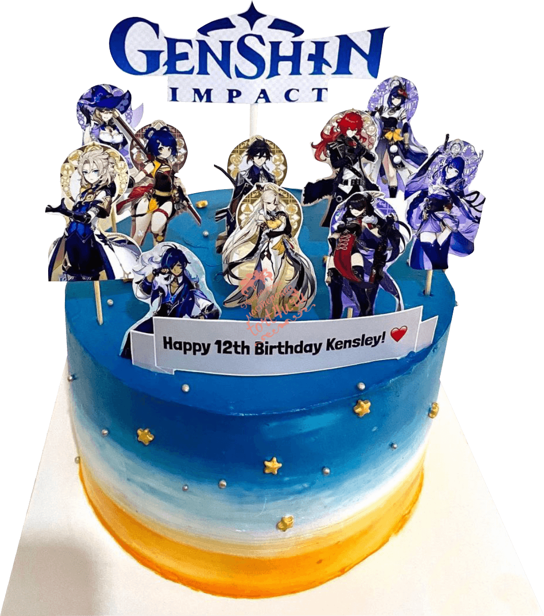 Торт с Венти Геншин Импакт