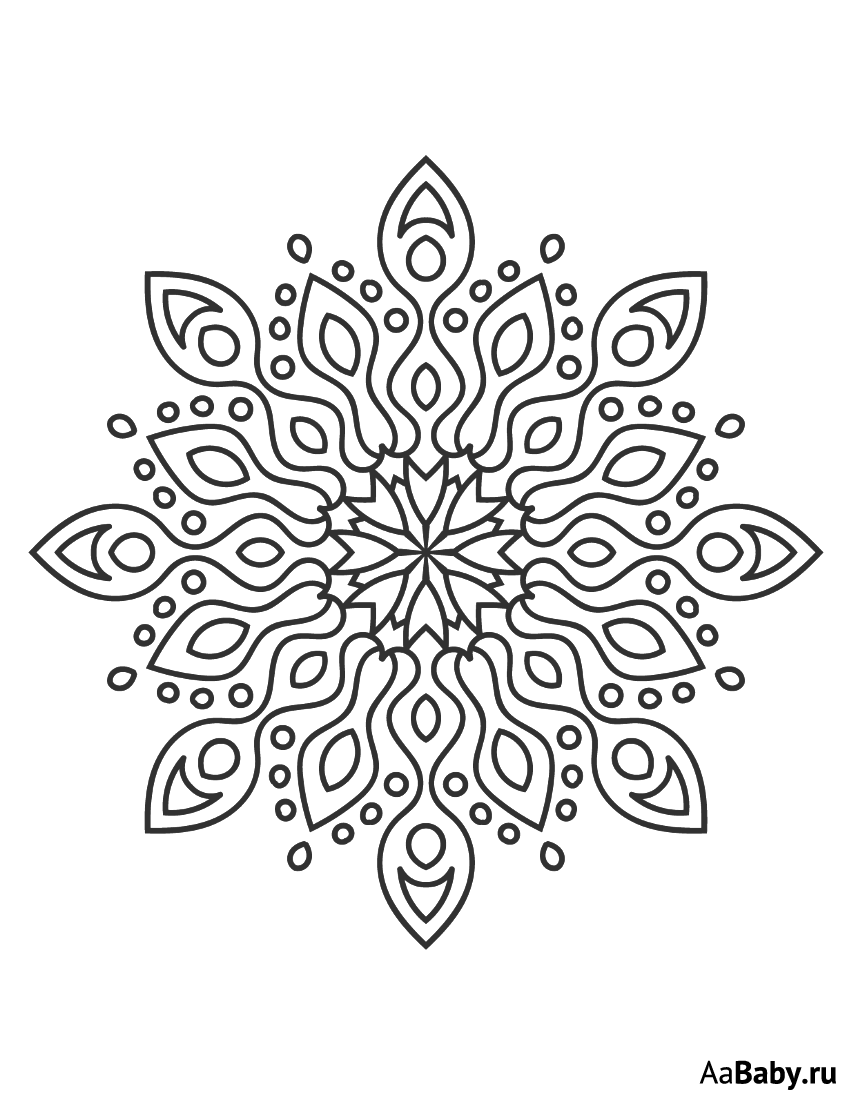 Рисование снежинки