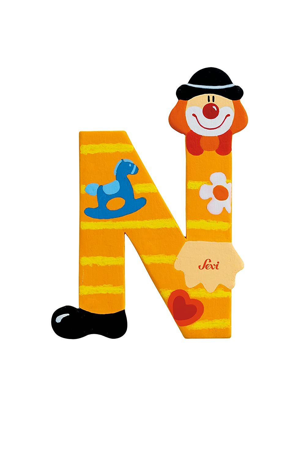 Веселая буква клоун у