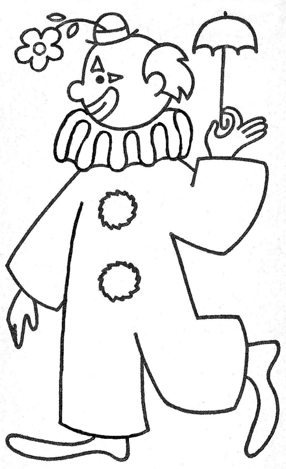 Клоун буква м