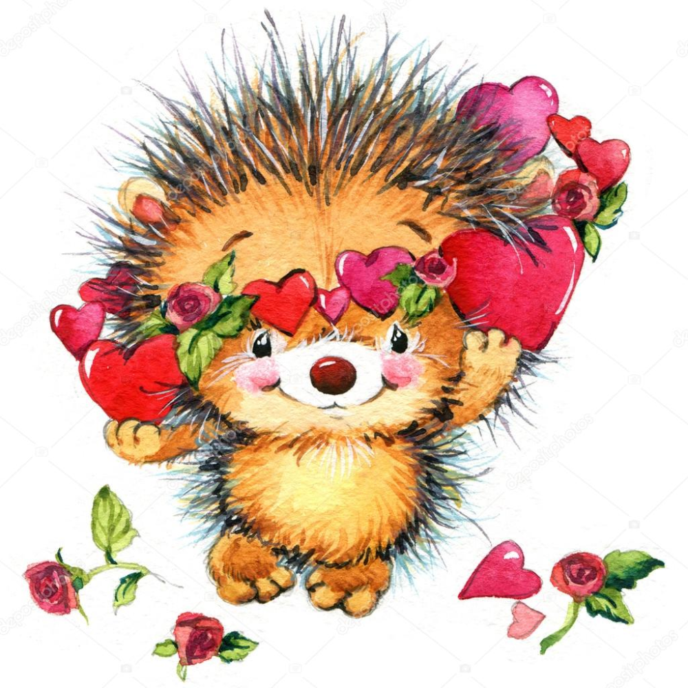 Ежик в офисе