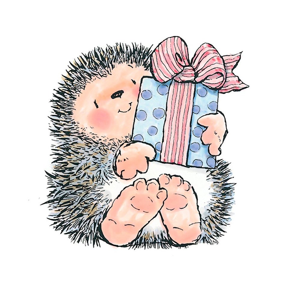 Еж с подарком